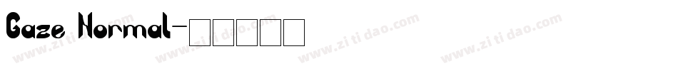 Gaze Normal字体转换
